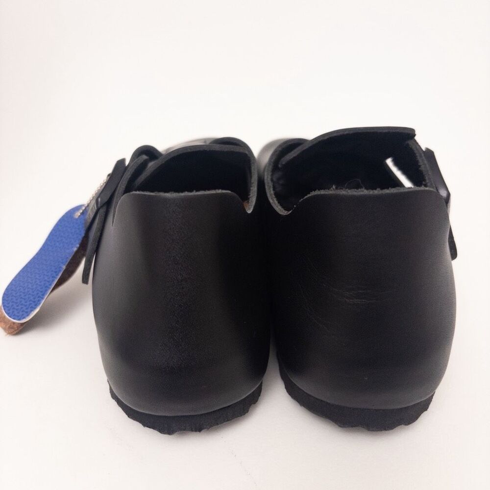 Birkenstock London Black Oiled Clog Shoes Size 42 Narrow - Picture 12 of 12